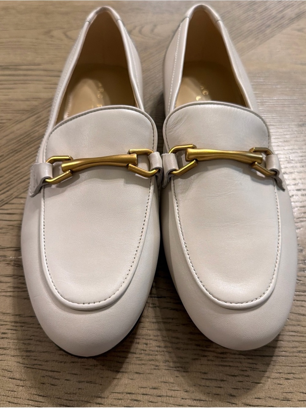 NEW WOMENS MARC FISHER BEIGE LOAFER SLIP-ON SHOE SIZE 6.5 - Picture 2 of 4